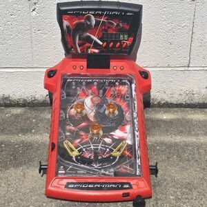 Spider-Man 3 Tabletop Pinball Game MGA Marvel 2006 Electronic Tested Working